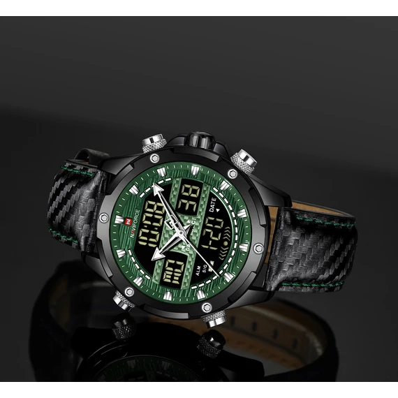 NAVIFORCE CARBON Quartz Leather