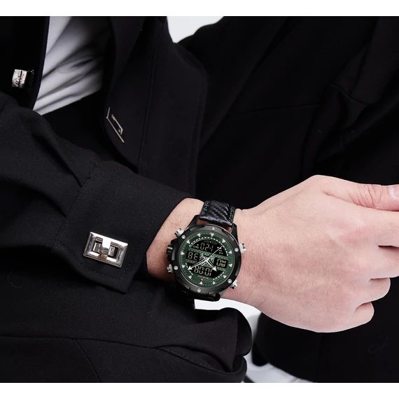 NAVIFORCE CARBON Quartz Leather