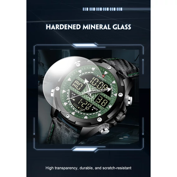 NAVIFORCE CARBON Quartz Leather