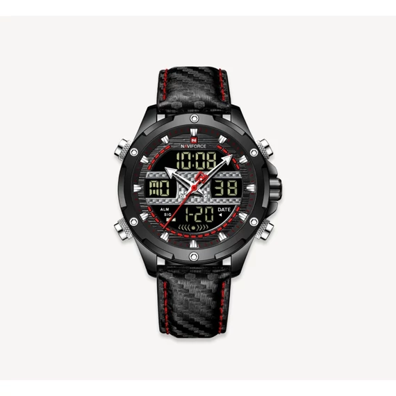 NAVIFORCE CARBON Quartz Leather