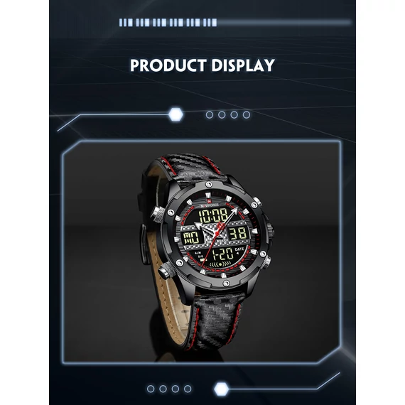 NAVIFORCE CARBON Quartz Leather