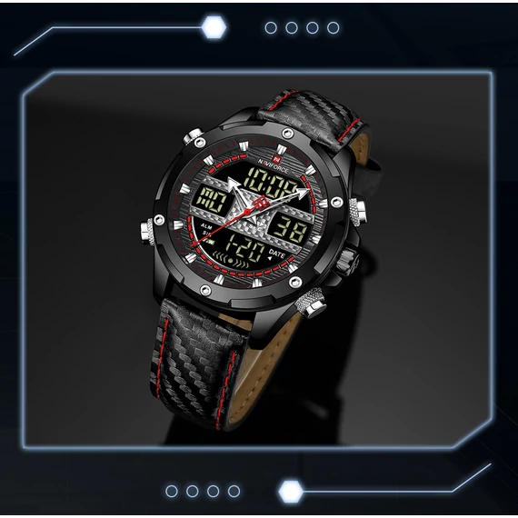 NAVIFORCE CARBON Quartz Leather
