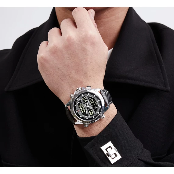 NAVIFORCE CARBON Quartz Leather