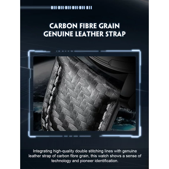 NAVIFORCE CARBON Quartz Leather