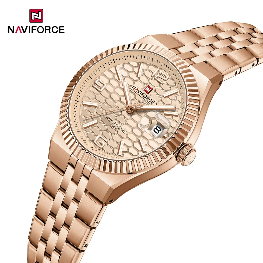 Naviforce Sophie rose gold női karóra közelkép